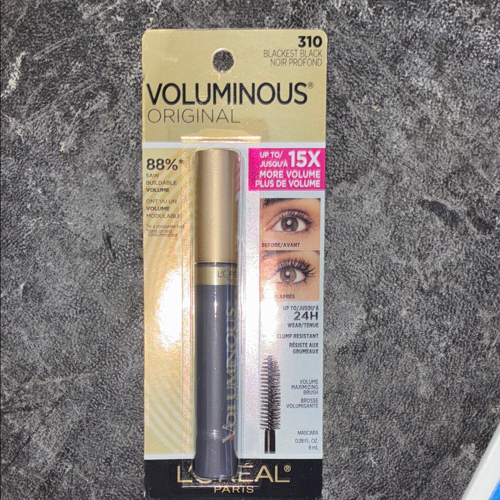 L'Oreal Voluminous Original Mascara - Blackest Black and Gold